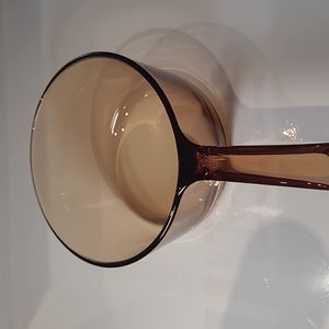 Corningware vision Amber glass saucer pot 1.5L France